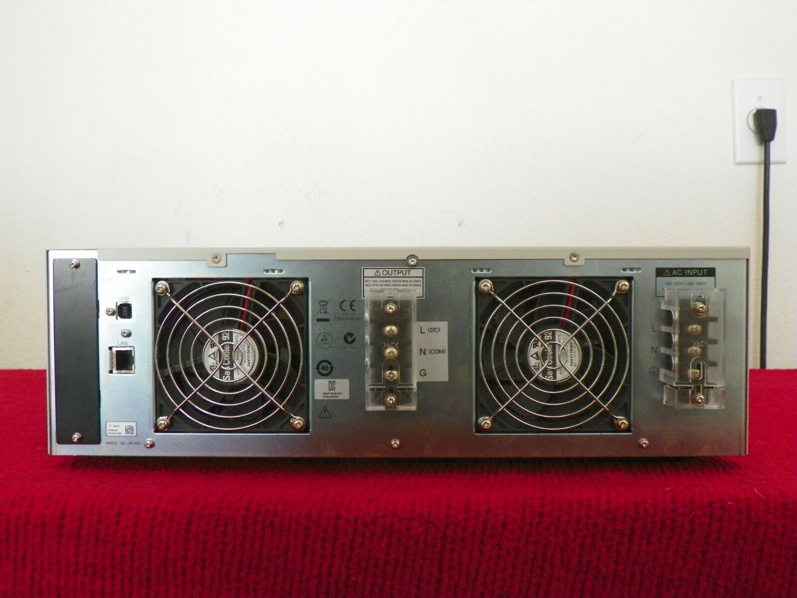 AC6802A AC Power, 1000VA, to 270V,10A/5A 45-500Hz AC6802A AC Power, 1000VA, to 270V,10A/5A 45-500Hz